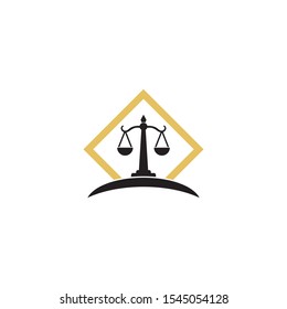 Law logo template vector icon design