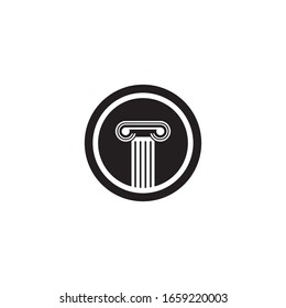 Diseño de icono vectorial de plantilla de logotipo de ley