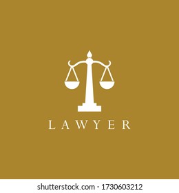 Law logo template vector icon design