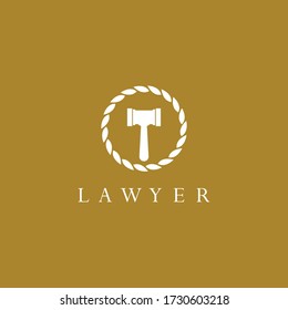 Law logo template vector icon design