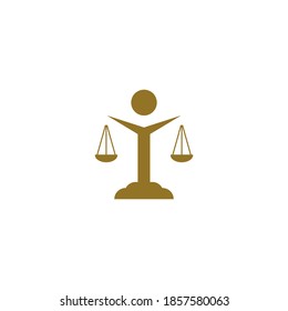 Law logo template vector icon design