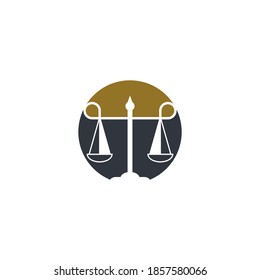 Law logo template vector icon design