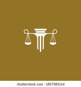 Law logo template vector icon design