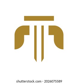 Law logo template vector icon design