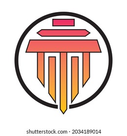 Law logo template vector icon design