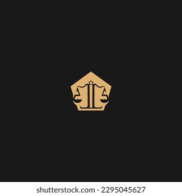 Diseño de icono vectorial de plantilla de logotipo de ley
