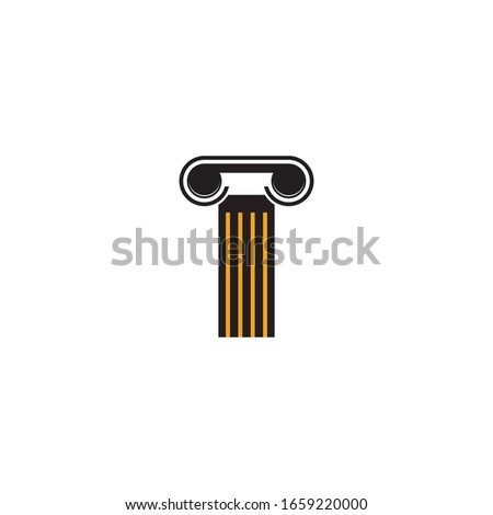 Law logo template vector icon design