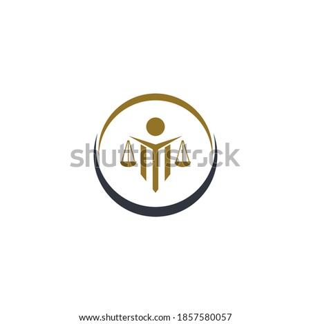 Law logo template vector icon design