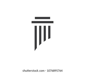 law logo vector icon template