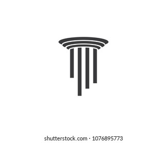 law logo vector icon template