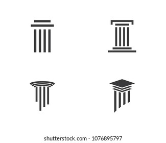 law logo vector icon template