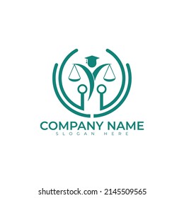 Logo des Gesetzes, Vektorgrafik-Design