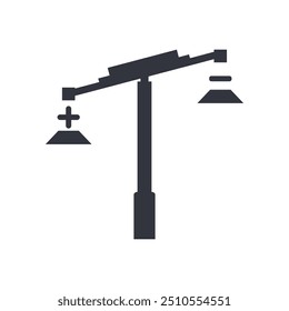 Ícone de modelo de vetor de logotipo de lei