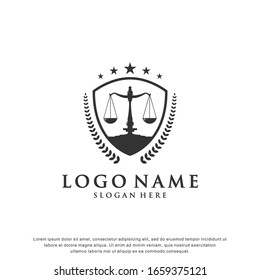 law logo.luxury design.vector illustration concept