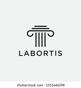 law logotype. lawyer, template, vector