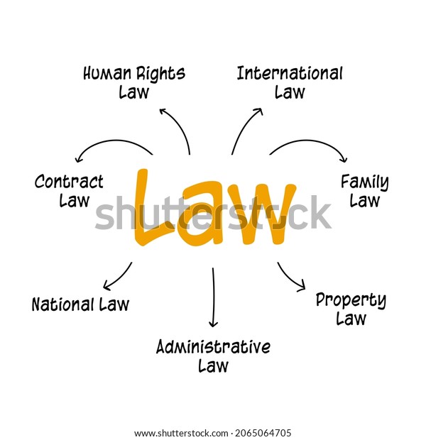 The Law Mind Mapping Diagram Is A Vector Infographic Presentation To ...