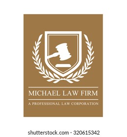 Law office logo collection. The judge, Law firm logo template, lawyer set of vintage labels. full vector logo and easy to edit.