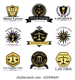 Law office logo collection.full vector logo and easy to edit able.