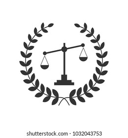 Law office logo. The judge, Law firm logo template, lawyer set of vintage labels.