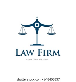 Law office logo. The judge, Law firm logo template, lawyer labels. full vector logo.