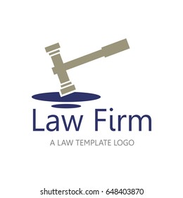 Law office logo. The judge, Law firm logo template, lawyer labels. full vector logo.