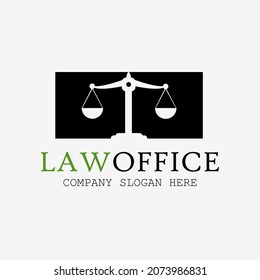 Law office logo vector image
