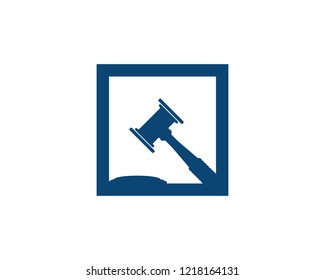 Law office logo vector template