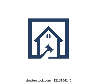 Law office logo vector template
