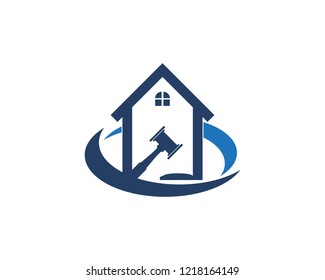 Law office logo vector template