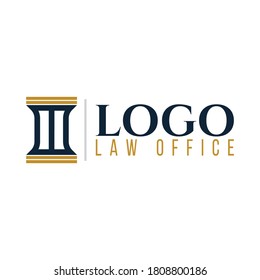 law office logo vector template