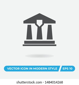 Law office vector icon, simple sign for web site and mobile app.