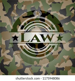 Law on camo pattern