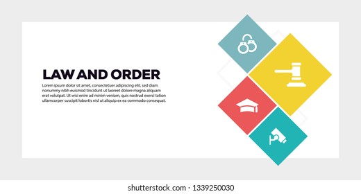 LAW AND ORDER BANNER CONCEPT