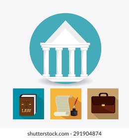 Law and order design, vector illustration eps 10.