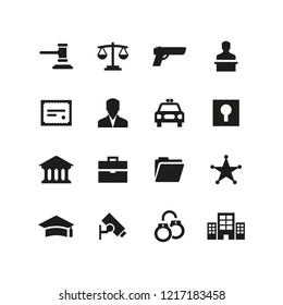 LAW AND ORDER ICON SET