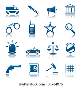 Law And Order Icon Set