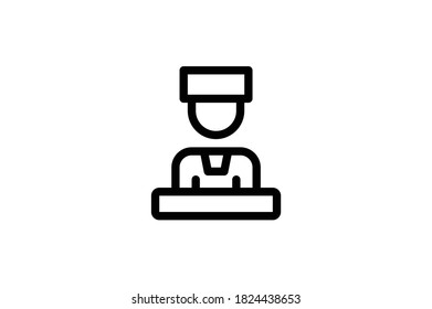 Law Outline Icon - Presiding Judge