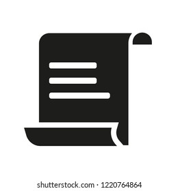 law Paper icon. Trendy law Paper logo concept on white background from law and justice collection. Suitable for use on web apps, mobile apps and print media.