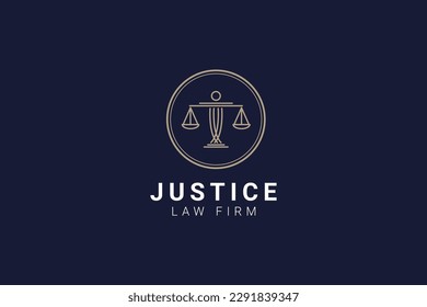 law pillar logo vector icon illustration