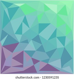 Law poly art green-blue and purple background vector illustration