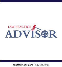LAW Practice Logotype vector template