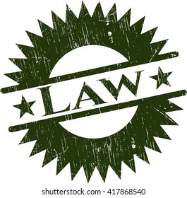 Law rubber grunge seal