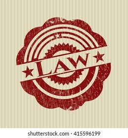 Law rubber grunge texture seal