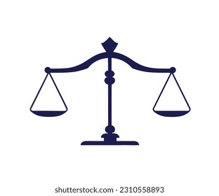 Law scale balance for lawyer logo design