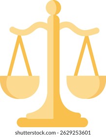 Ícone do vetor de escala ou equilíbrio legal