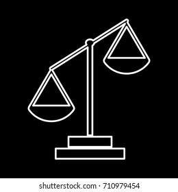 Law scale icon .