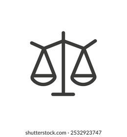 Symbol für Maßstab Einfache Kontur, Vektorsymbol