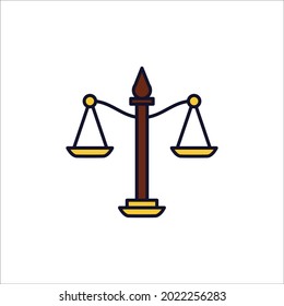 Symbol für Rechtsskala, Vektorelemente für Infografik-Web