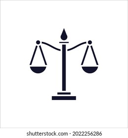 Law scale  icon symbol vector elements for infographic web