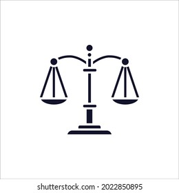 Law scale  icon symbol vector elements for infographic web